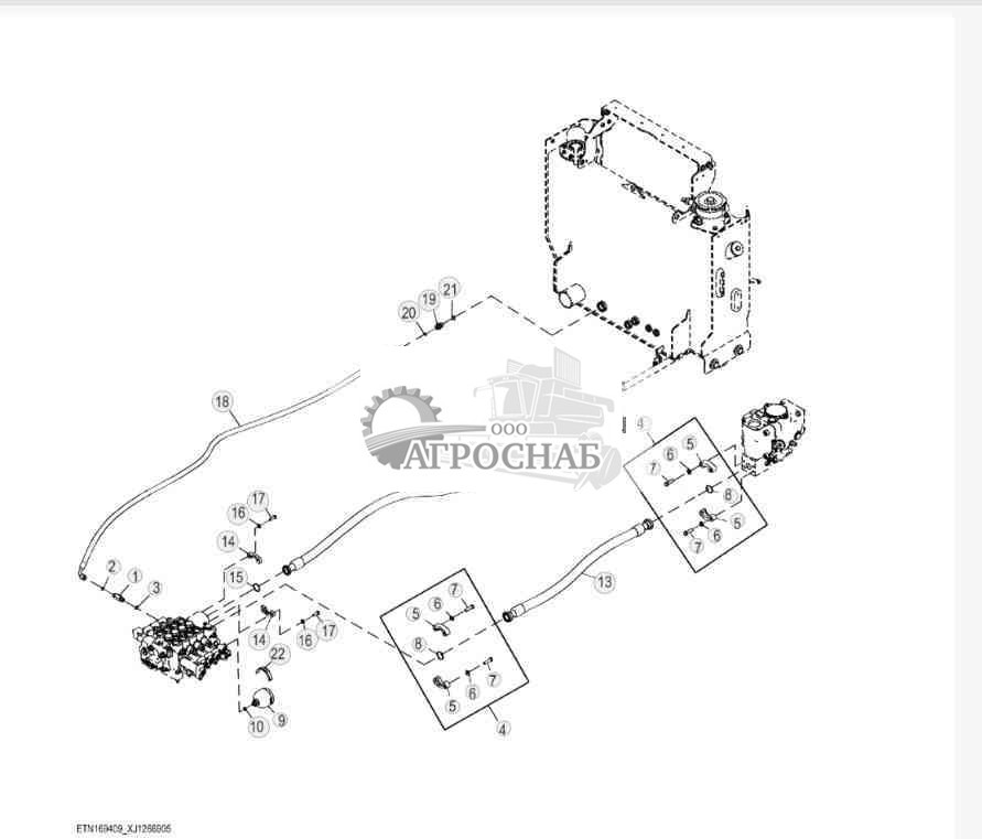 Three Function Hydraulic Lines, High Lift Z-Bar (3 of 3) 
